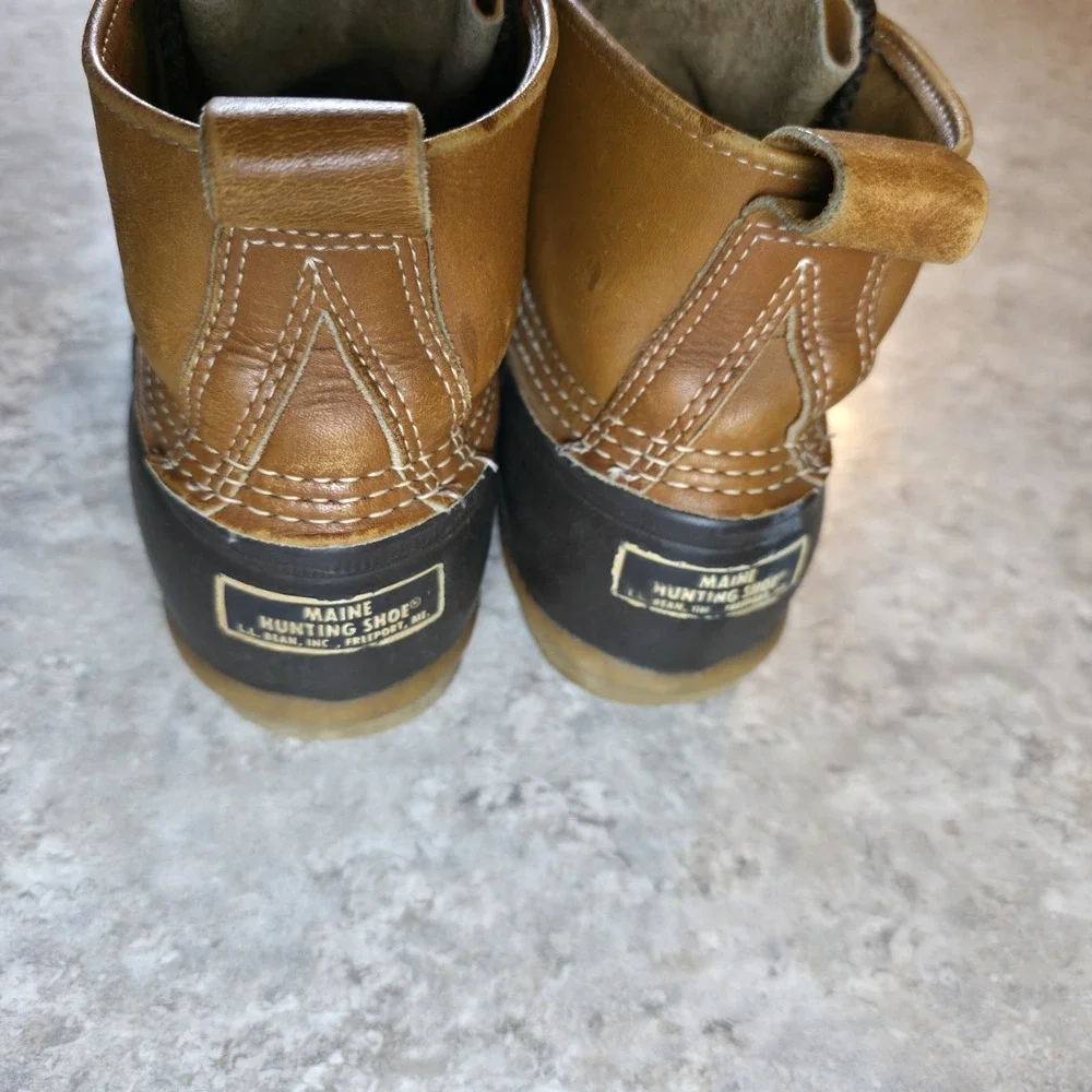 Vintage L.L. Bean Maine Hunting Shoe Waterproof Duck Boots Mens Size 10 Freeport